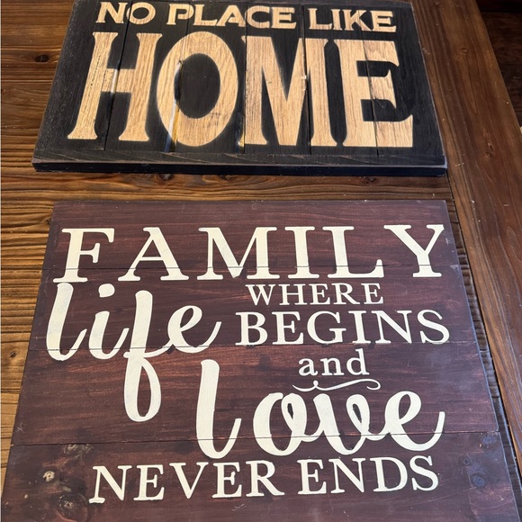 Other - Decorative Wooden Signs with Inspirational Quotes